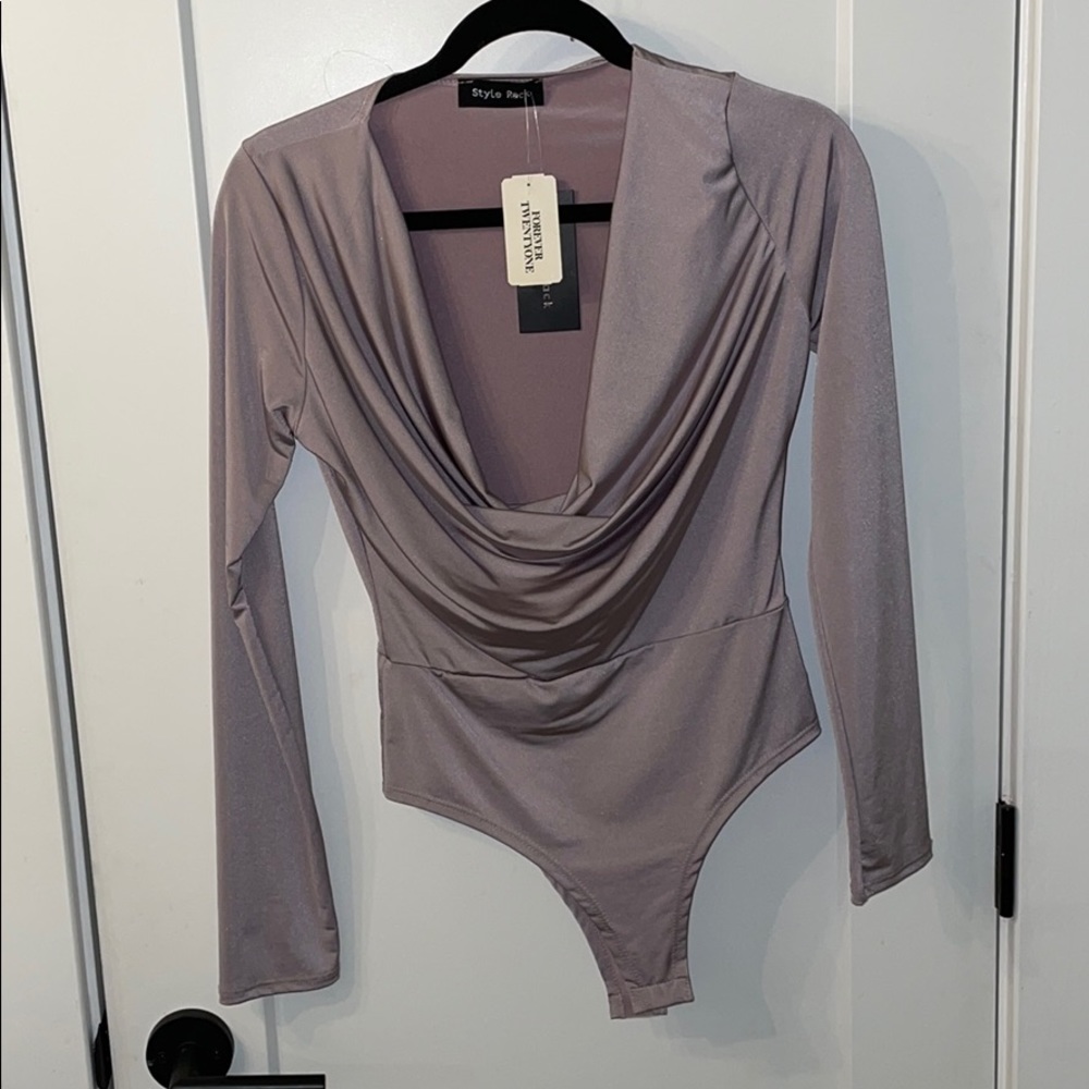 Satin Lilac Body Suit